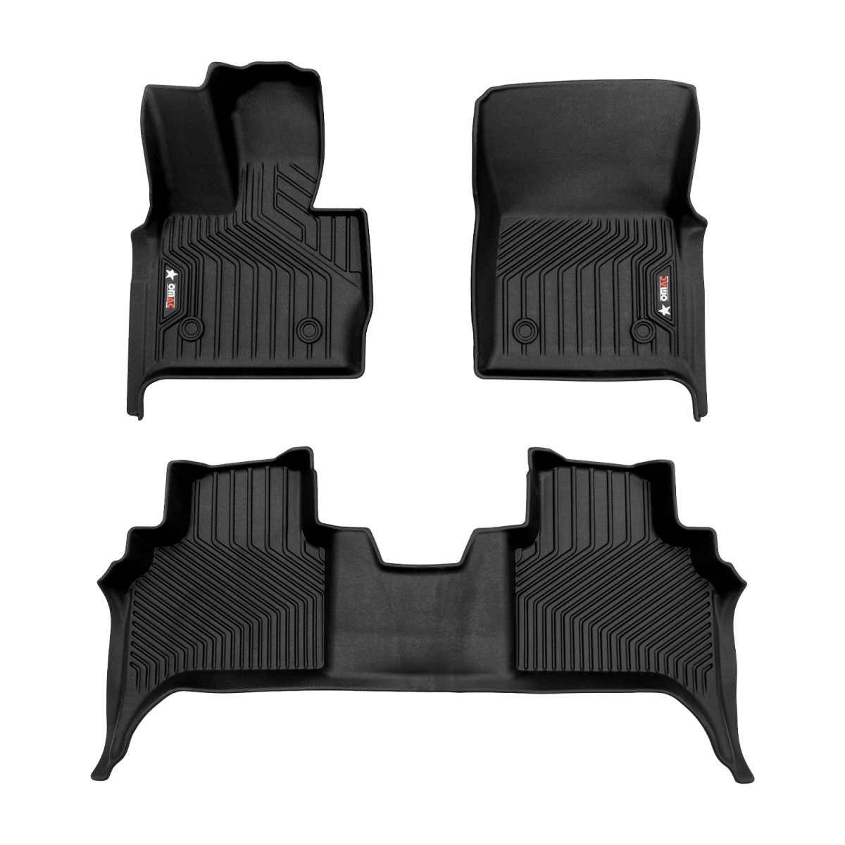 Mercedes G Class Floor Mats - Omac - 3D Texan Premium TPE - Black - 2019 Mercedes G Class Floor Mats - Omac - 3D Texan Premium TPE - Black - 2019